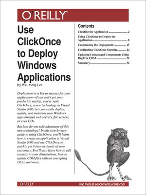 cover image of Use ClickOnce to Deploy Windows Applications